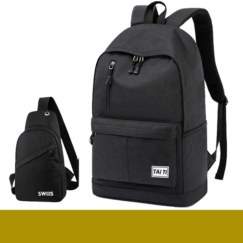 Backpack Men's Backpack Large Capacity Large Junior High School Student School Bag Simple