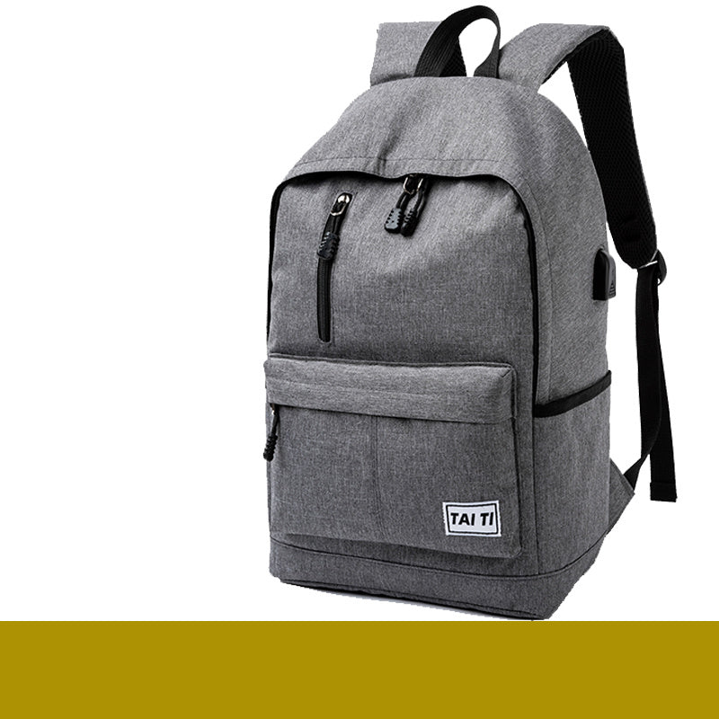 Backpack Men's Backpack Large Capacity Large Junior High School Student School Bag Simple