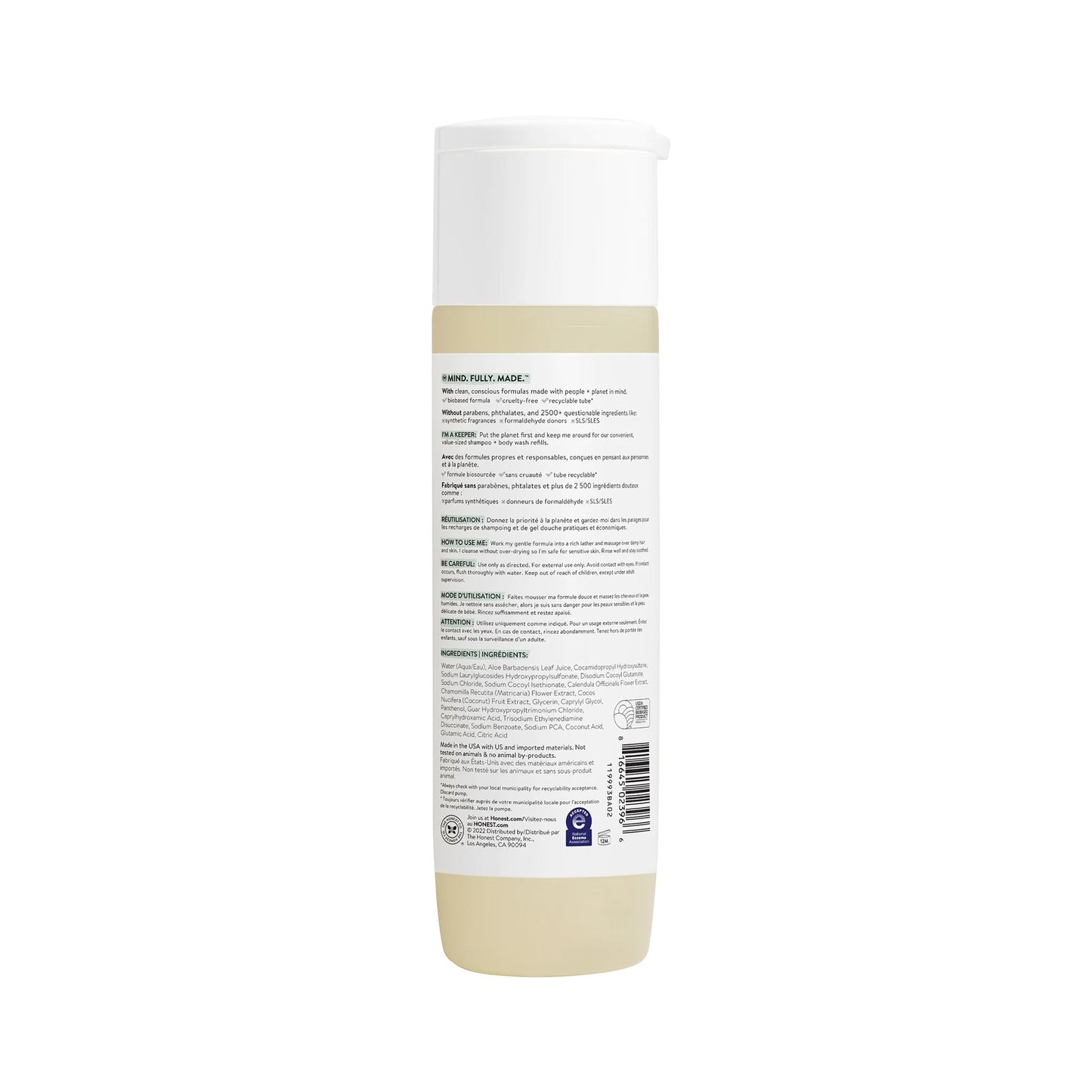 Sensitive Shampoo + Body Wash Fragrance Free - 10 Fl Oz