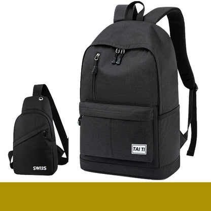 Backpack Men's Backpack Large Capacity Large Junior High School Student School Bag Simple