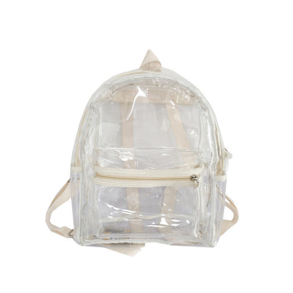Transparent Backpack Electric Syllable Beach Plastic Backpack School Bag